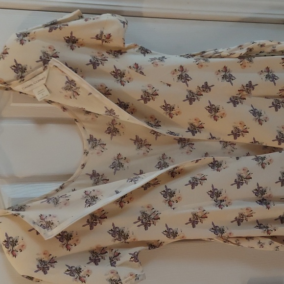 Casual Corner GUNNE SAX STYLE BEAUTIFUL LONG RAYON DRESS TIE BACK Like New Y2k! - Picture 3 of 13